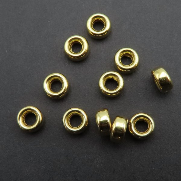 Srebro Ag Złocone  - oponka 5x3mm  