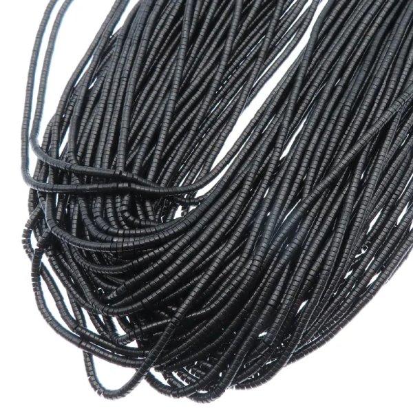 Hematyt czarny walce 2x1 mm (sznur)