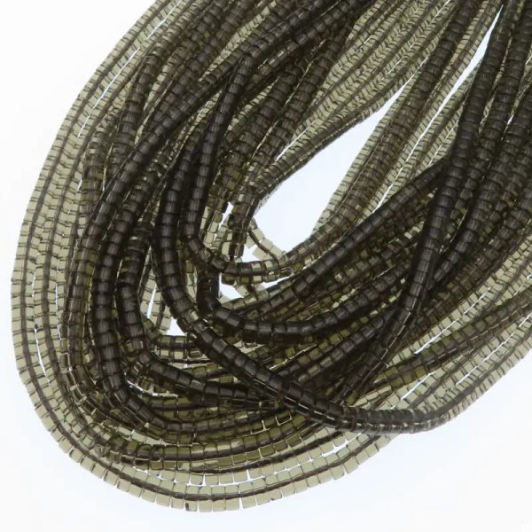 Kwarc Dymny walce 4×2 mm (sznur)