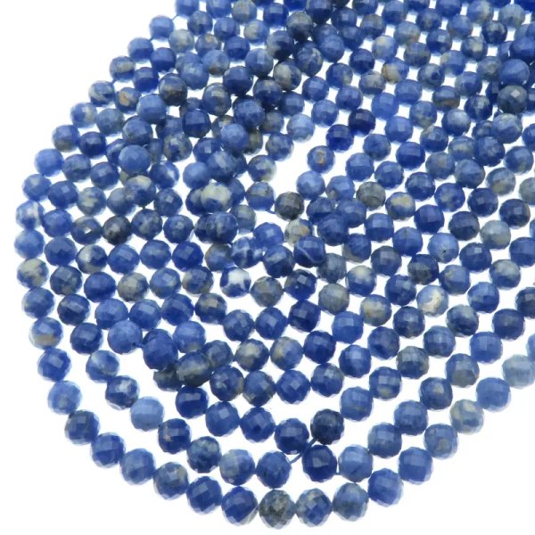 Sodalit fasetowany kulki 7 mm (sznur)