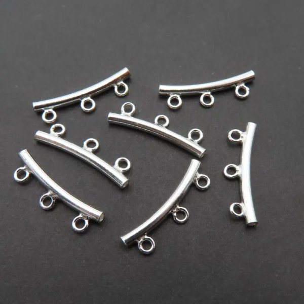 Srebro Ag - rurka dystansowa do podwieszania 15x4,7 mm