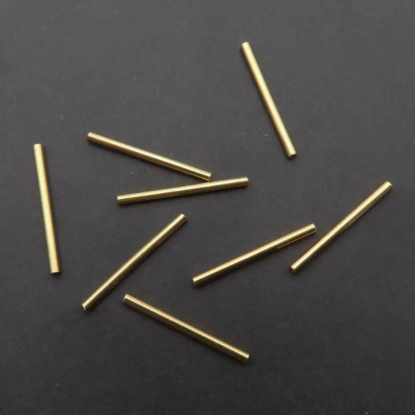 Srebro Ag złocone - rurka dystansowa 20 mm