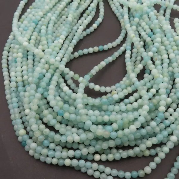 Amazonit - kulki 4 mm (sznur)