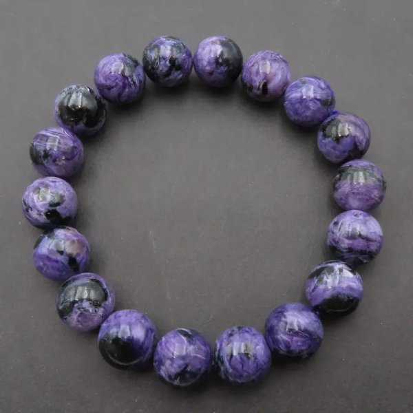 Czaroit - kulki 11 mm - bransoleta 19 cm (sztuka)