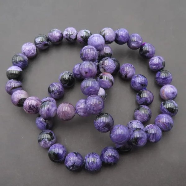 Czaroit - kulki 11 mm - bransoleta 19 cm (sztuka)