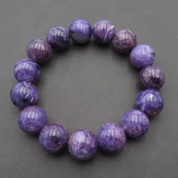 Czaroit- kulki 13mm - bransoletka 18 lub 18,5 cm