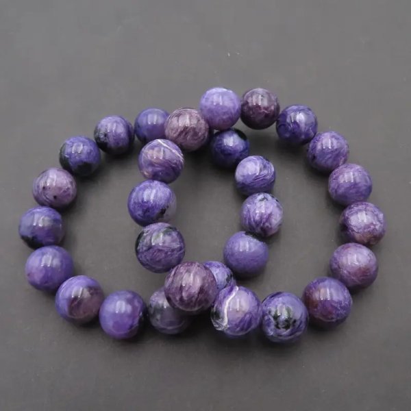 Czaroit- kulki 13mm - bransoletka 18 lub 18,5 cm