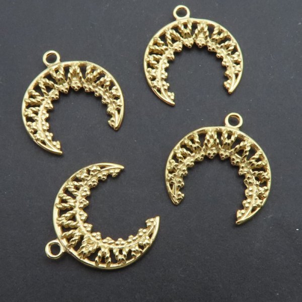 Srebro złocone Ag - zawieszka Róg obfitości 15x14 mm