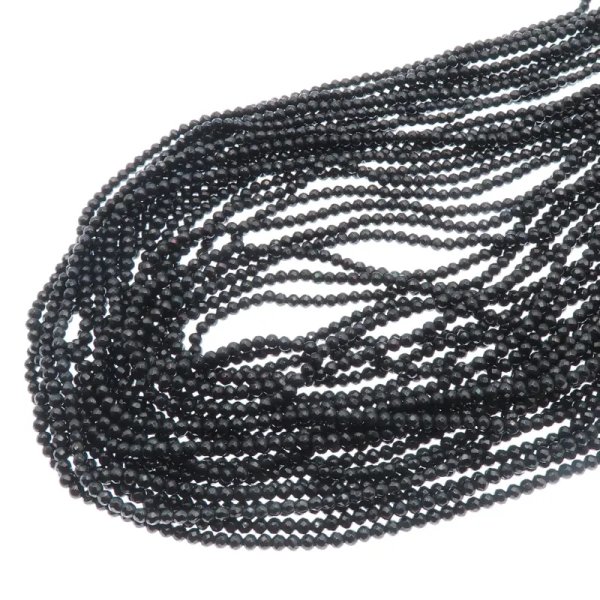 Hematyt czarny fasetowane kulki 2mm (sznur)