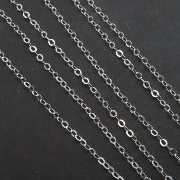 Srebro Ag  - Łańcuch oczka 1,2 mm (20 cm)