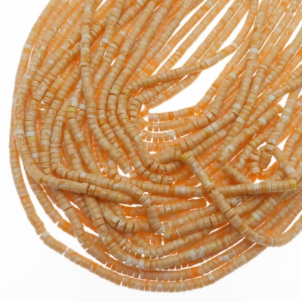 Jaspis cesarski pomarańczowy walce 4x2 mm (sznur)