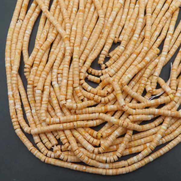 Jaspis cesarski pomarańczowy walce 4x2 mm (sznur)