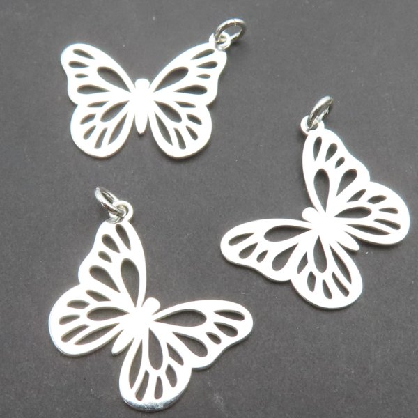 Srebro Ag - zawieszka motyl 22x20mm