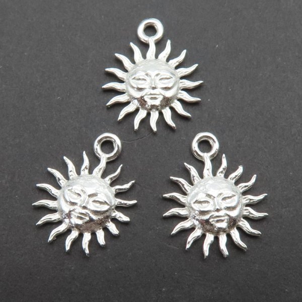 Srebro Ag - zawieszka słońce 12 mm