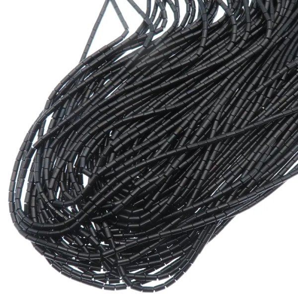 Hematyt czarny walce 2x4 mm (sznur)
