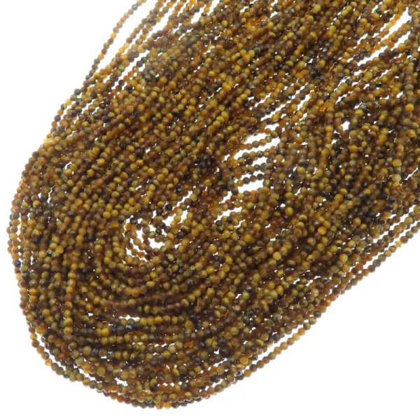 Tygrysie oko fasetowane kulki 1,9mm