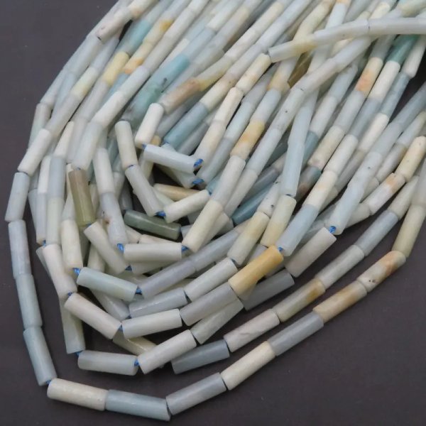 Akwamaryn walce 4x13 mm (sznur)