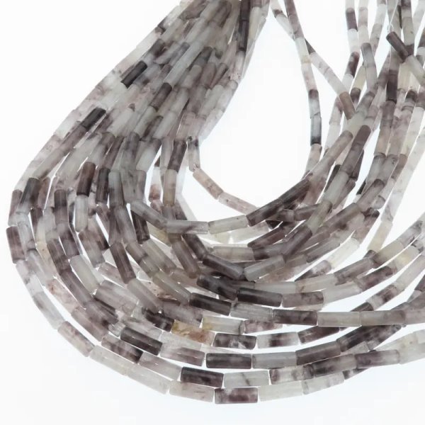 Kwarc szary walce 4x13 mm (sznur)