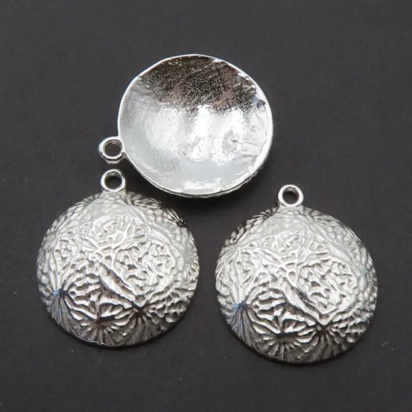 Srebro Ag - zawieszka ozdobna 18mm