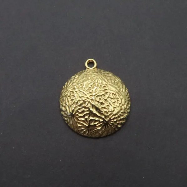 Srebro Ag złocone - zawieszka ozdobna 18mm