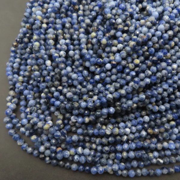 Sodalit Fasetowany kulki 5 mm (sznur)