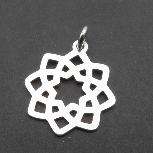 Srebro Ag - rozetka ażurowa 15 mm