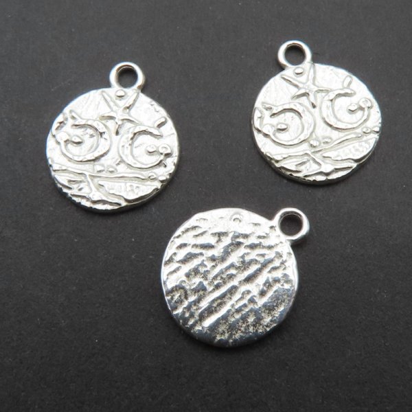 Srebro Ag - zawieszka ozdobna 10 mm