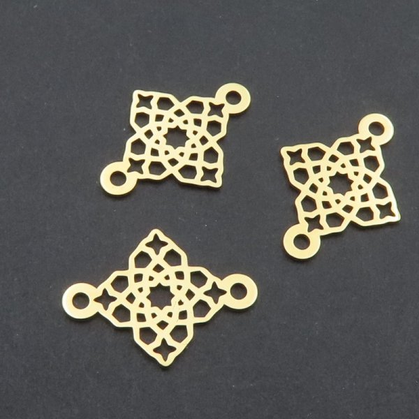 Srebro Ag złocone - łącznik 14,3x10,5mm