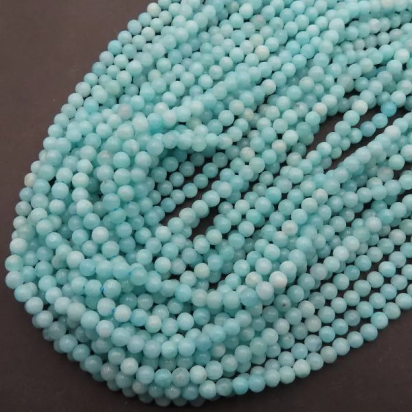 Amazonit - kulki 3,5 mm (sznur)