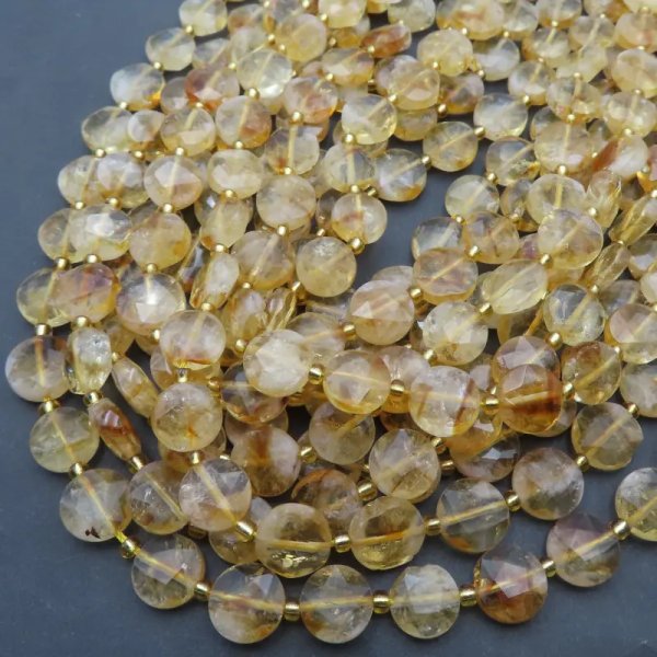 Cytryn (Lemon) pastylki fasetowane 10 mm (sznur)