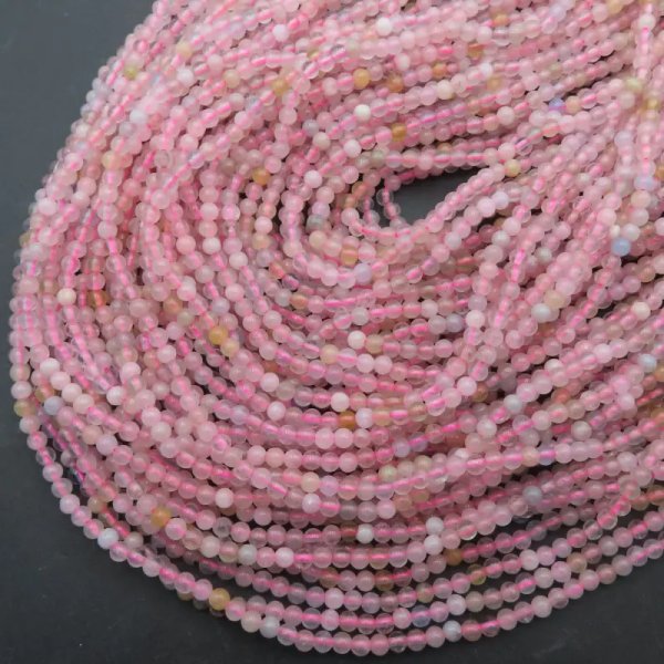 Morganit - kulki 3 mm (sznur)