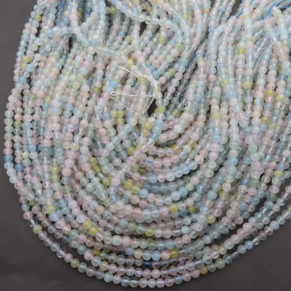 Morganit - kulki 4,5 mm (sznur)