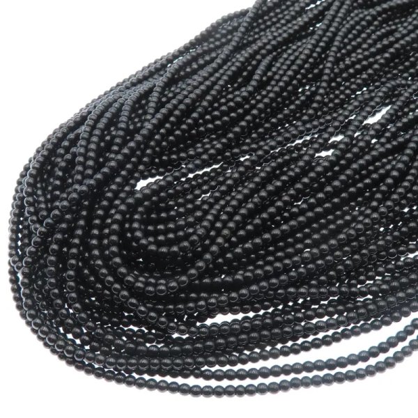 Hematyt czarny polerowany kulki 2mm (sznur)