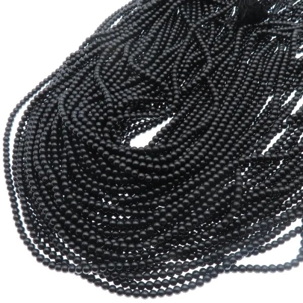 Hematyt czarny polerowany kulki 3mm (sznur)