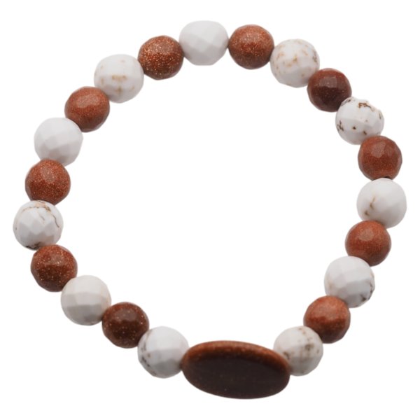 Piasek Pustyni i Howlit - bransoleta na gumce