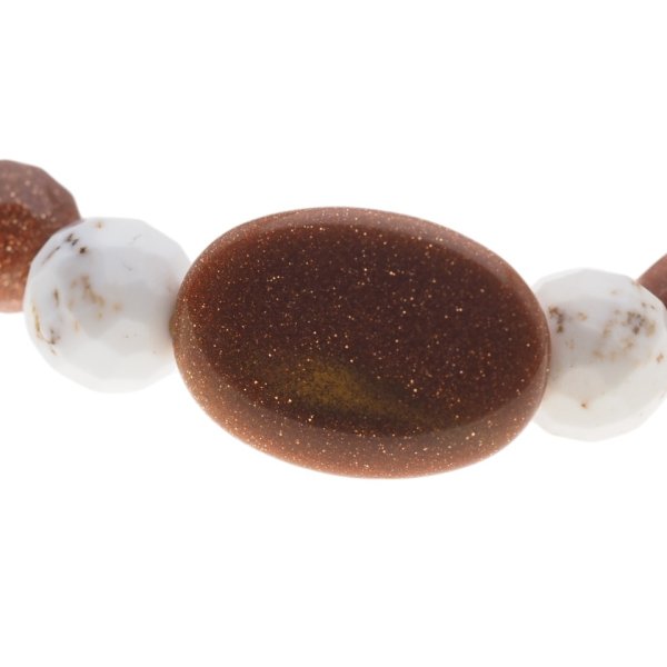 Piasek Pustyni i Howlit - bransoleta na gumce