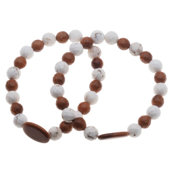 Piasek Pustyni i Howlit - bransoleta na gumce