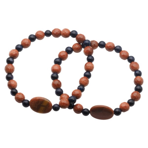 Piasek Pustyni i Noc Kairu - bransoleta na gumce