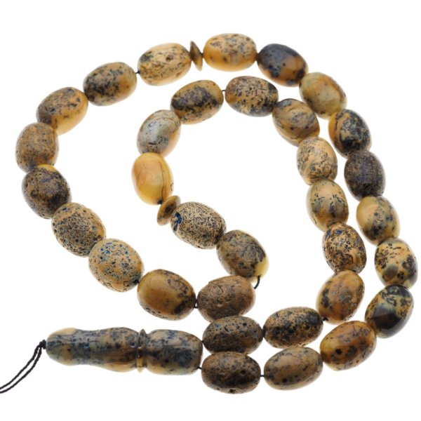 Bursztyn oliwka - Różaniec muzułmański