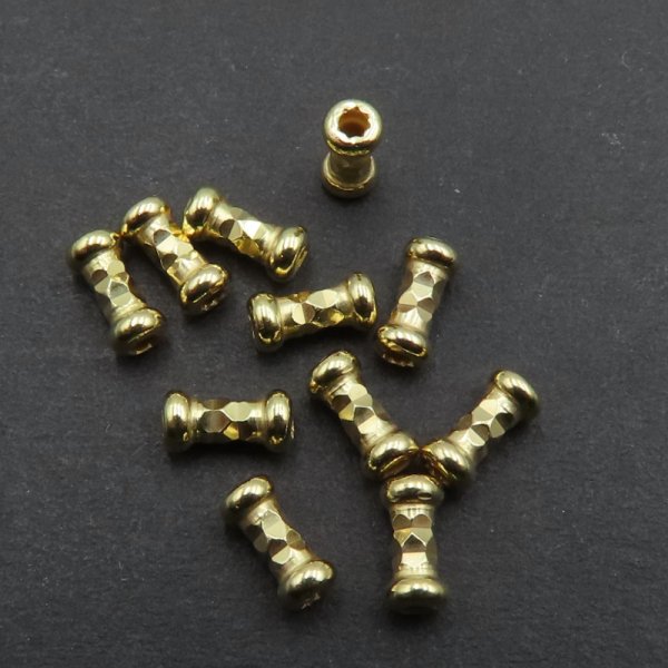 Srebro Ag złocone - przekładka rurka dystansowa 5,5x2,6 mm