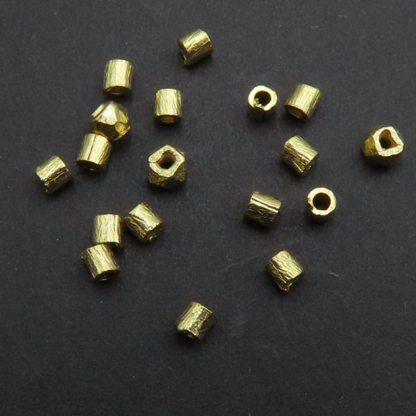 Srebro Ag złocone - przekładka rurka dystansowa 2,5x2 mm