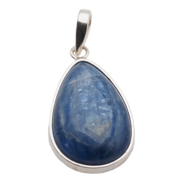 Kyanit i srebro - zawieszka łza