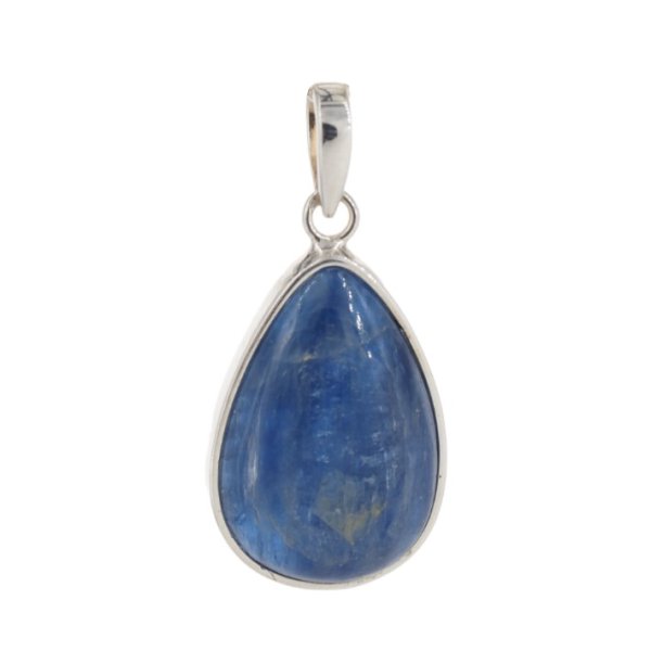 Kyanit i srebro - zawieszka łza