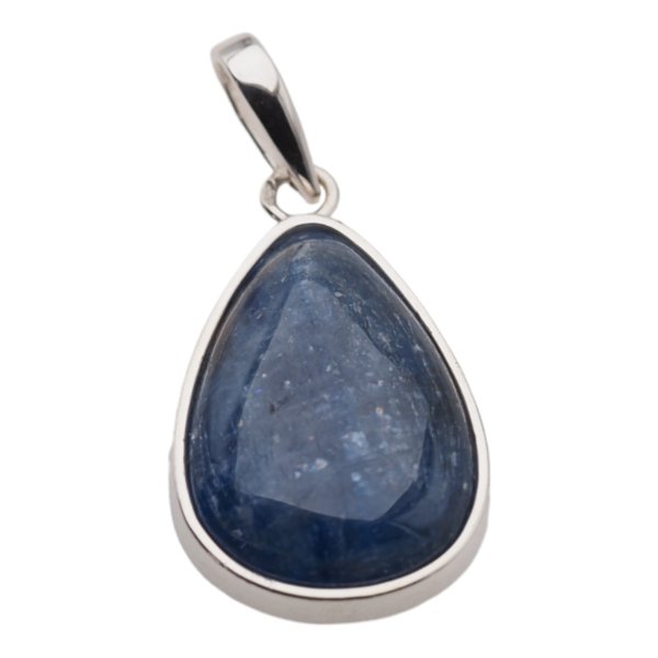 Kyanit w srebrze - zawieszka łza