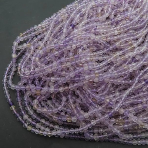 Ametryn Fasetowane kulki 4,5mm (sznur)