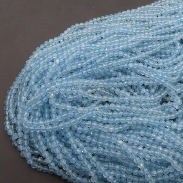 Topaz fasetowany - kulki 3,5 mm (sznur) 