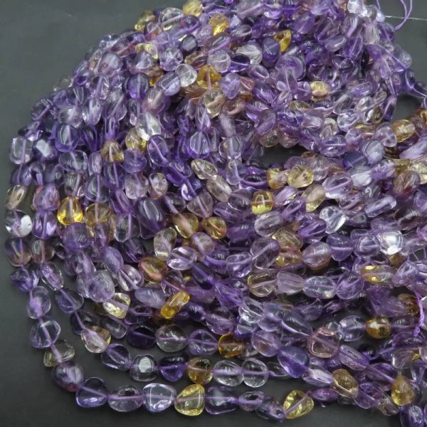 Ametryn polerowane bryłki - nieregularne 10x8 mm (sznur)