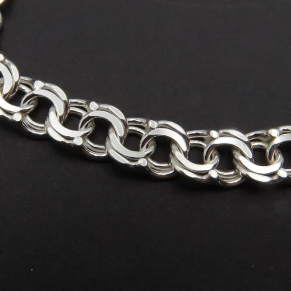 Bransoletka srebrna GARIBALDI 19,5 lub 20 cm