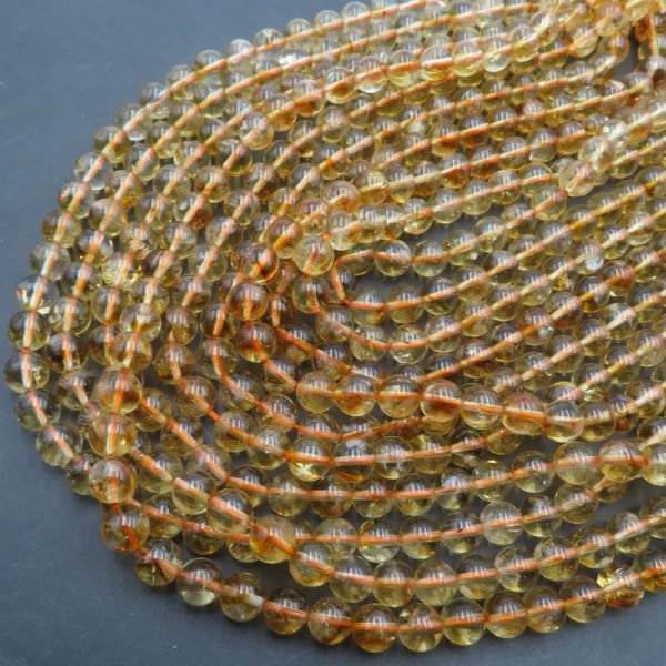 Cytryn (Lemon) kulka 8 mm (sznur)