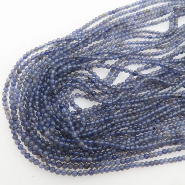 Iolit - kulki polerowane 2 mm (sznur)
